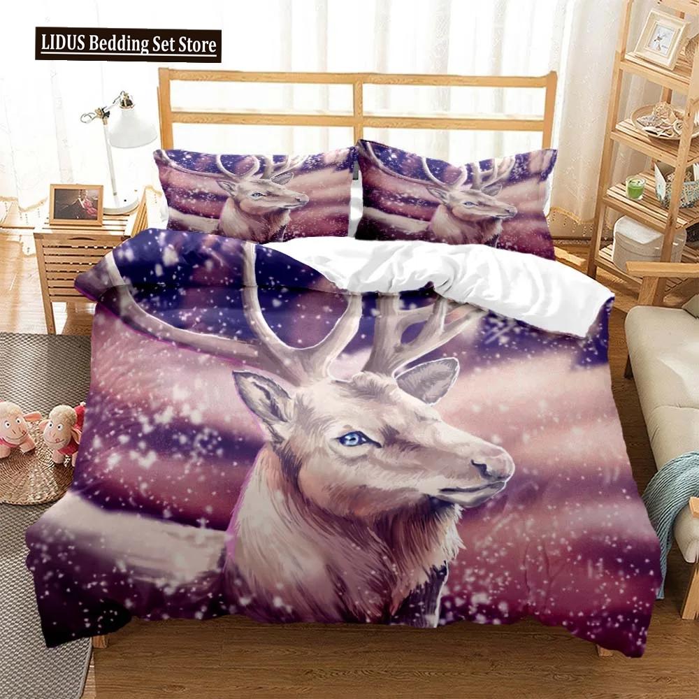 Elk God Of Luck Soft And Comfortable Customizable Comforter Bedding Sets Bedding Set Luxury Quilt Cover Personalized Bedding