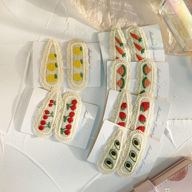 

2 шт./компл., милая заколка для волос для маленьких девочек, корейская мода, милая заколка для волос с фруктами для маленьких девочек, милая заколка с боковой челкой, милые детские головные уборы