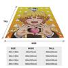 Flannel Throw Blanket Demon Slayer Kimetsu No Yaiba Japanese Agatsuma Zenitsu Anime Warm Blankets Bedspread for Home Picnic Sofa