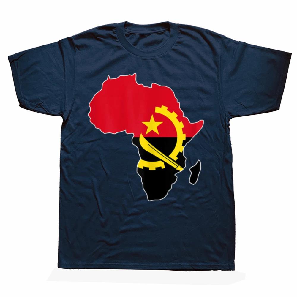 Funny Vintage I Love Angola Flag Africa Map Graphic Tshirt Men Women Hip Hop Oversized T Shirt 100 Cotton Comfort Tshirts