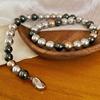 Maillard Style 10Mm Imitation Australian White Tahitian Malachite Green Platinum Gray Mixed Color Shijia Pearl Necklace