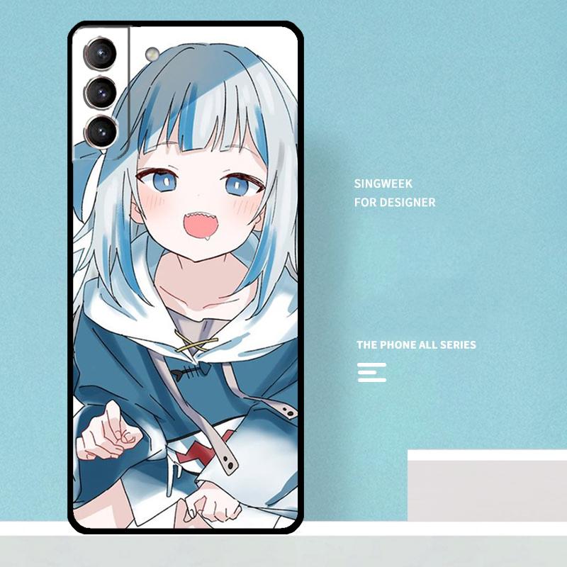 Gawr Gura Hololive Anime Case For Samsung Galaxy S25 Ultra S25 FE S20 S21 S22 S23 Plus S9 S10 S24 Ultra Phone Cover