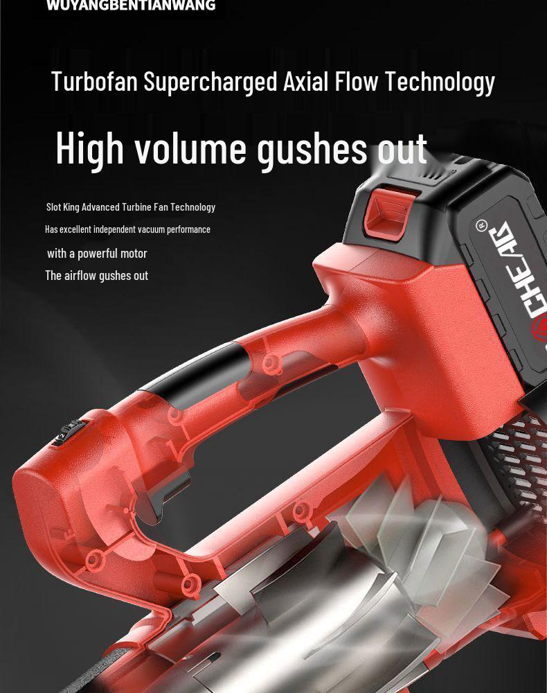 Kabelloser Hochleistungs-Akku-Haar- und Staubtrockner mit Lithium-Akku