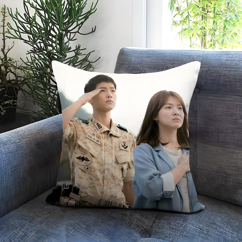 TV series D-Descendants of the SunS Cushion Cover Comfortable Reversible Pillow Cover Ideal for Car Sofa Bedroom & Beyond