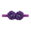 Solid color baby headband, flower chiffon rhinestone floral headband, children's flower headband hair accessories