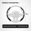CNR2 Carbon Fiber Car Steering Wheel Cover Non-Slip Cover Protector Case Accessories For KIA Stinger Optima Cerato Soul Venga Forte