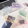 Original Horizontal PVC Card Holder: Student Three-Inch Polaroid Ribbon Protector, Star-Chasing Card Sleeve Pendant
