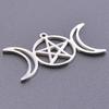 Multistyle Vintage Stainless Steel Moon Charms For Earrings Making Witchknot Pendants Breloques Acier Inoxydable Creation Bijoux