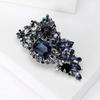 High-End Retro Brooch, Ancient Gold Colored Diamond Alloy Brooch, Diamond-Encrusted Brooch Pin Buckle Accessories