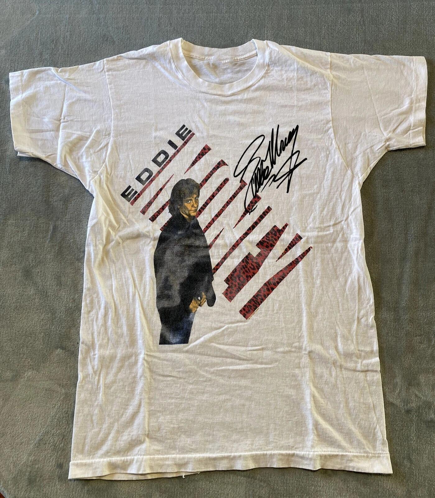 SIGNED Eddie Money No Control Tour Unisex T-Shirt Men And Women S разноцветный