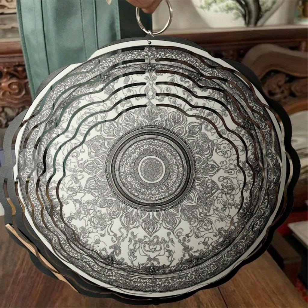 10 Zoll Hängendes Windspiel Außendekor Elegante Hofdekoration mit 360° Drehhaken Einzigartiges Dynamisches Design für Frühling Sommer Herbst Geschenk