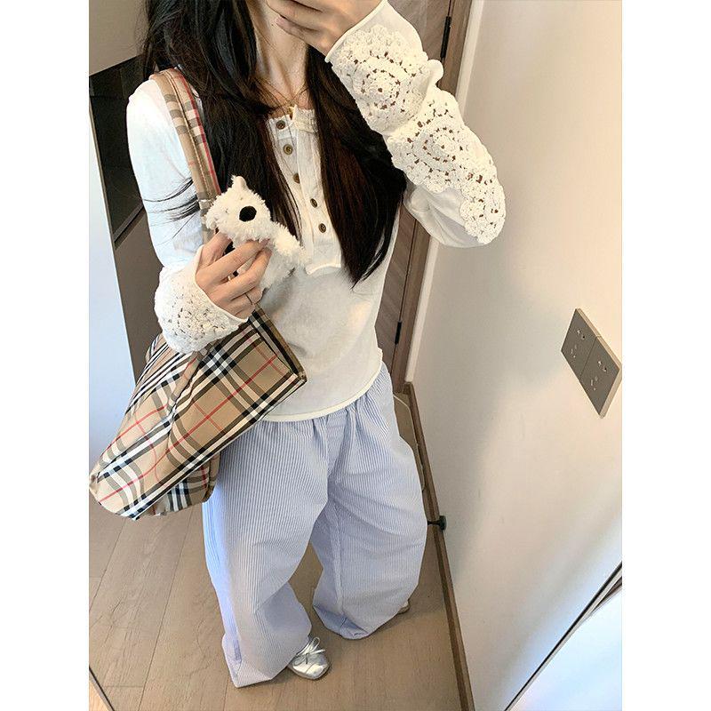 Women s White Lace Embroidered Henley Long Sleeve Sun Protection Shirt XL белый