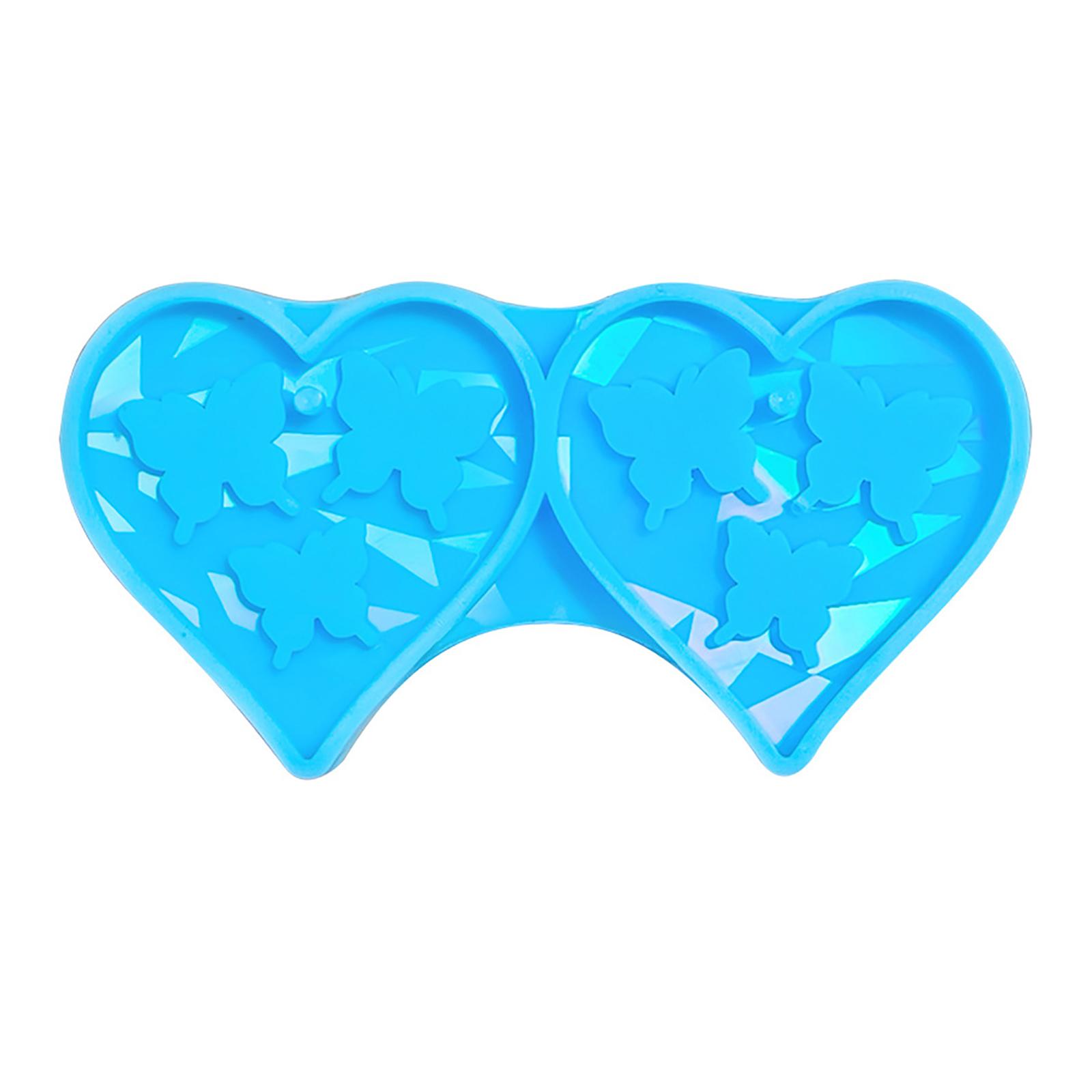 

Форма для подвески в виде сережек, голографическая силиконовая форма, форма для сережек в форме сердца для энтузиастов DIY, форма для рукоделия 2