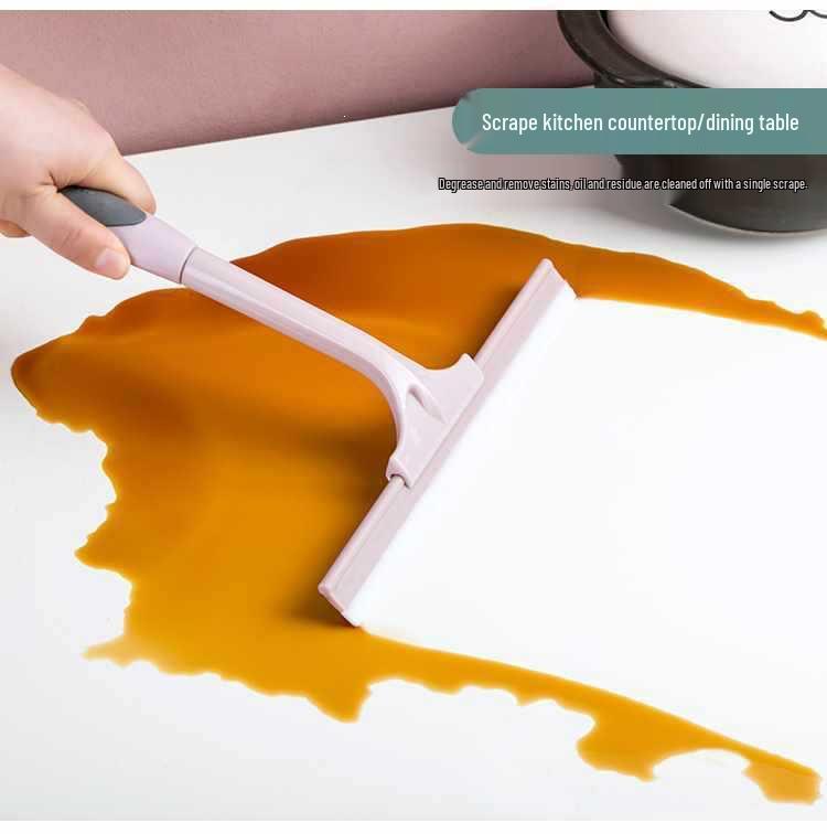 Silicone Floor & Glass Wiper Scraper - Window & Water Cleaning Tool