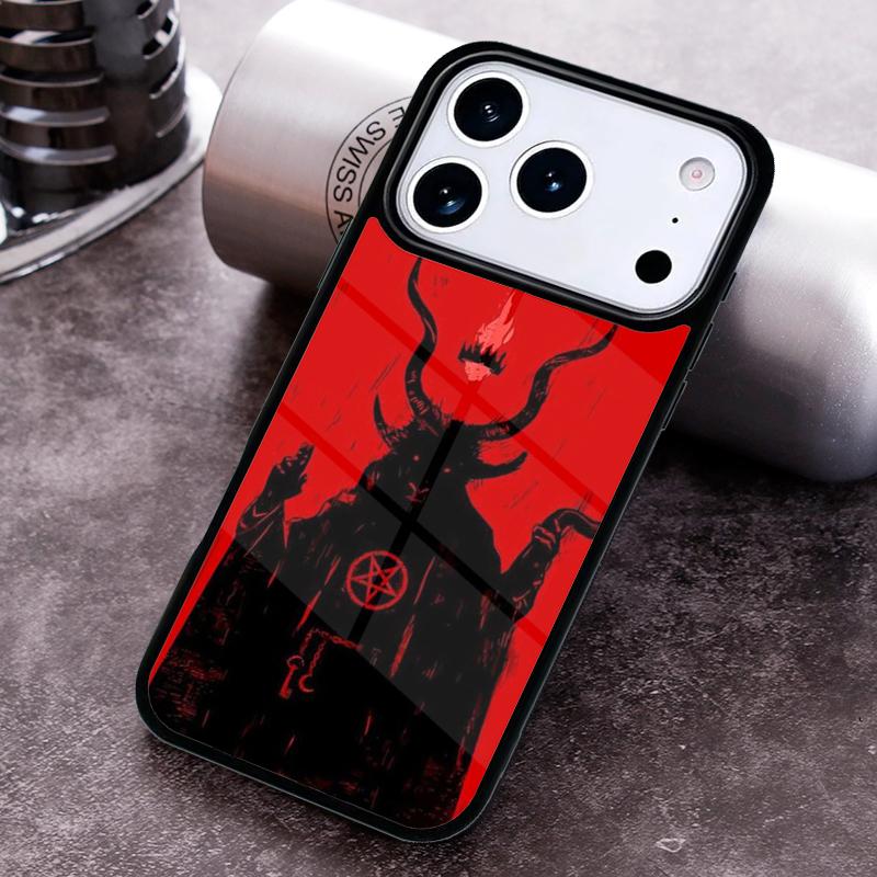 Devil Satan Phone Case For iPhone 17 16 15 14 13 12 11 Pro Max Plus 17Air Soft Silicone Cover