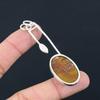Anniversary Gift For Her Natural Seam Agate Gemstone Pendant 925 Sterling Silver