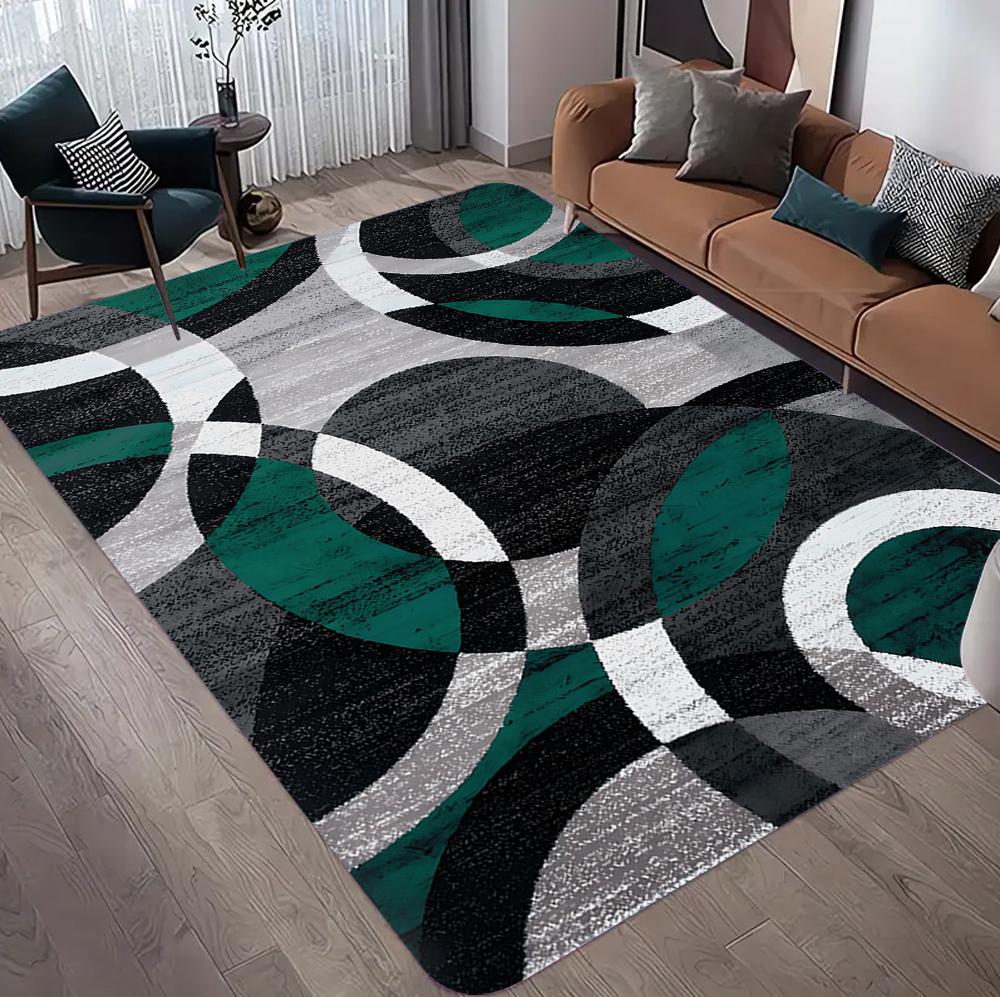 

Nordic Large Area Orange Brown Carpet for Living Room Light Luxury Decor Easy Clean Soft Rugs for Bedroom Non-slip Floor Mat 40x60cm