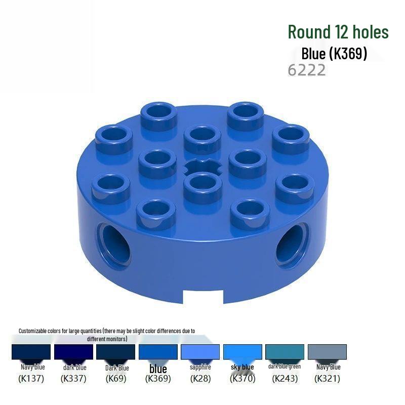 Compatible 6222 Axle Hole Cylinder Brick for Lego MOC, Small Particle Building Block