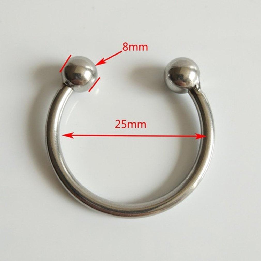 Dual Ball Stainless Steel Ring for Men