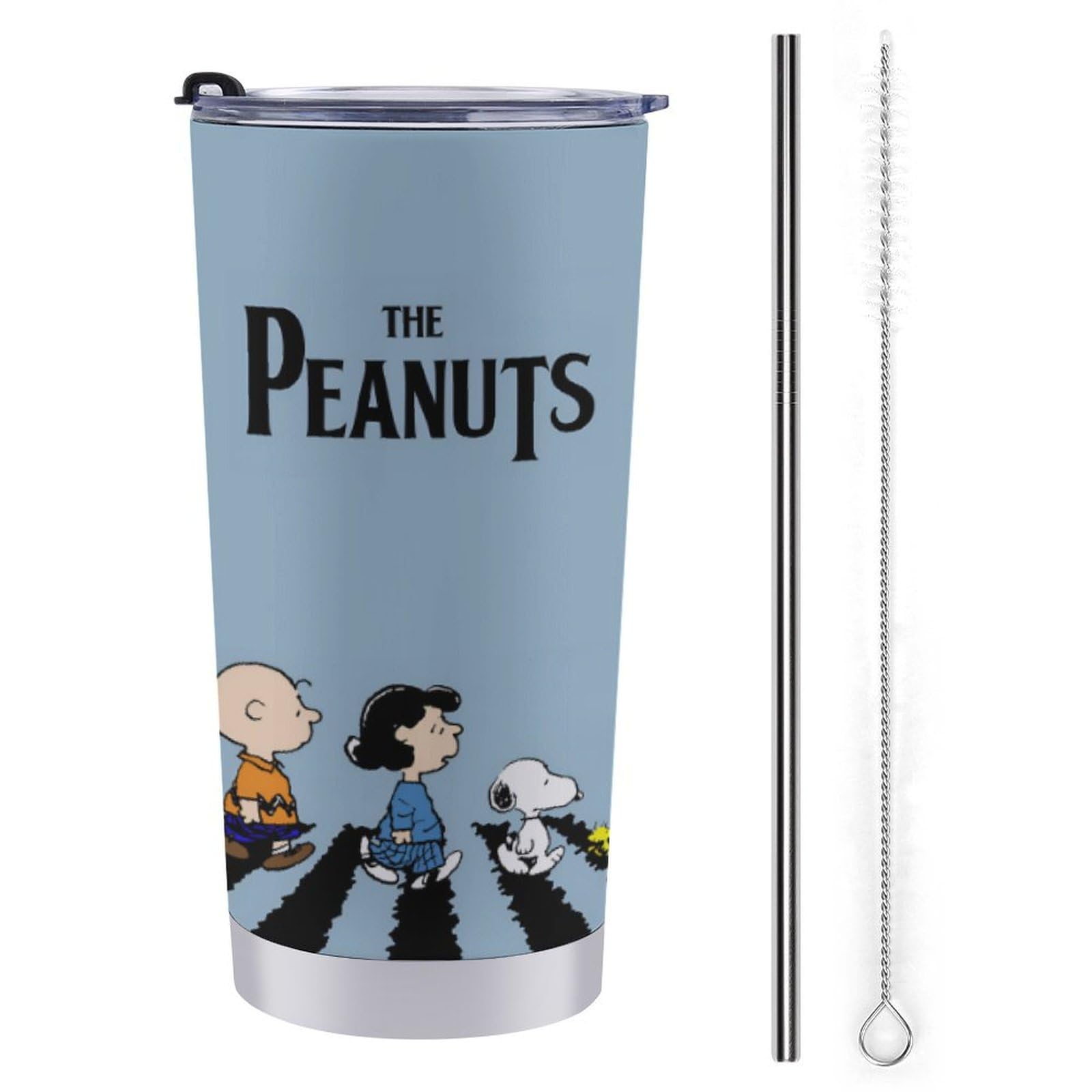 

Snoopy кофейный магазин, вода, прямой, нержавеющий, с тамблером 600 мл, кружка, чашка, чашка, холодный/теплый, бутылка, напиток, сталь, крышка, портативный, соломинка,