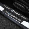 4 Stück Leder Auto Türschwellen Schutz Aufkleber Zubehör für Volvo R Design T6 AWD C30 C40 C50 C70 XC60 V60 V70 V90 XC90