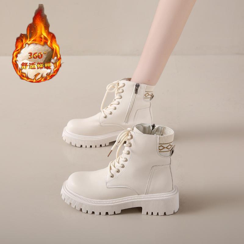 Women’s Winter Snow Boots Casual Short Boots for Girl Booties Black Warm Ankle Boots with Fur Plus Size