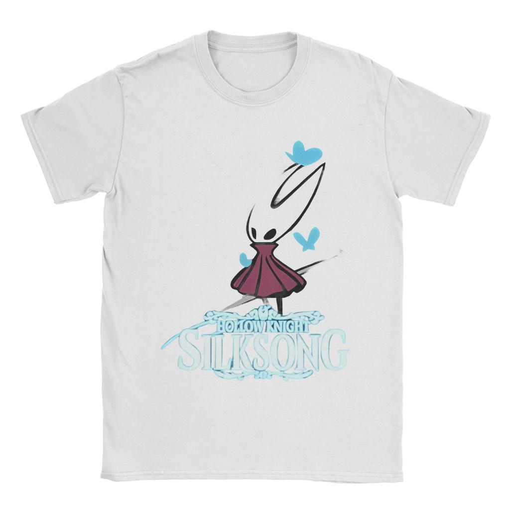 Hollow Knight Silksong T-Shirts Herren 100% Baumwolle Kleidung Mode Hornet Gaming Rundhals Kurzarm