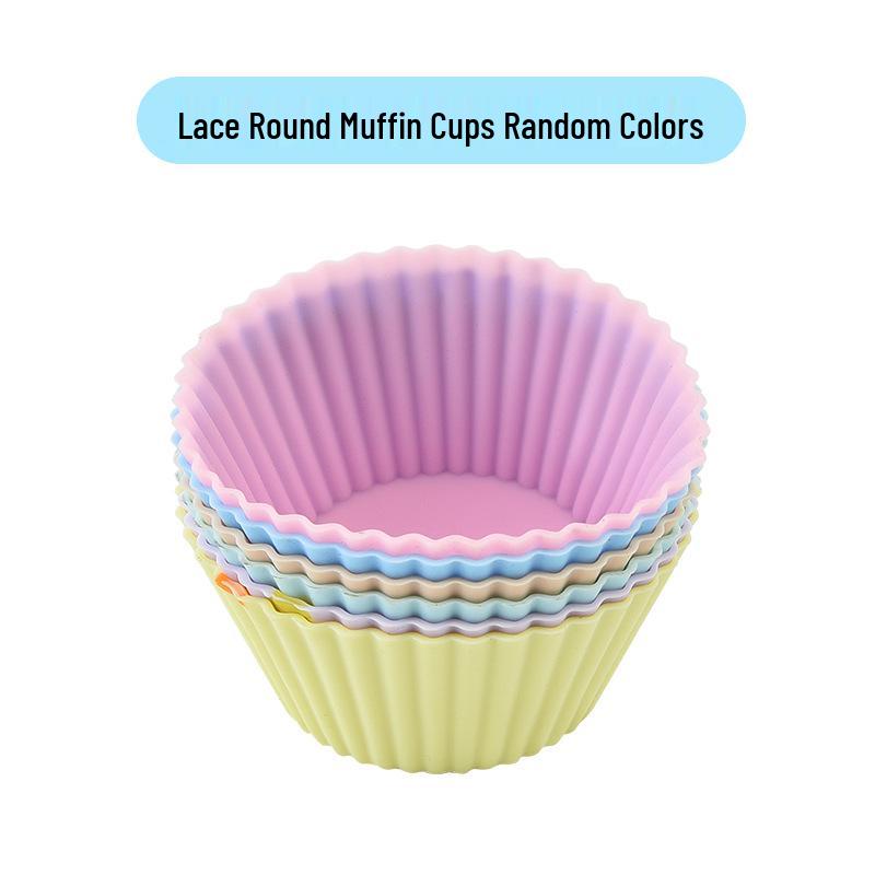 Silicone Muffin and Cake Molds for Baking, Egg Tarts, Steamed Eggs, Pudding, and Jelly Cups.