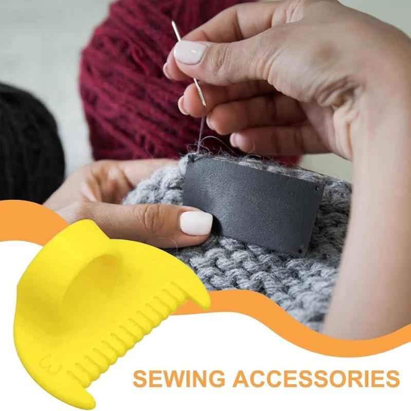 Edge Stitch Lock and Thread Gauge with Thumb Guide for Measuring Edge Folds and Professional Sewing  Tools  for  Crafts