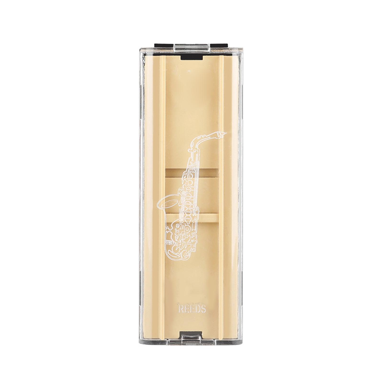 

Прозрачный бокс для хранения тростей, портативный чехол для переноски тростей для саксофона и кларнета, протектор для тростей для саксофона для путешествий на открытом воздухе, концертов