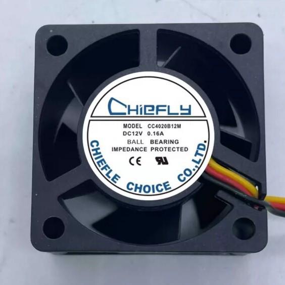 CHIEFLY 40mm DC 12V 0.16A Cooling Fan 3-wire