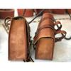 Saddlebags Motorcycle Vintage Universal Leather Side Pouch Saddle Panniers Bag