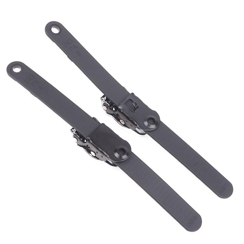 Adjustable Ski Strap Binding Attachment For Multiple Occasions With Ratchet Tongue Ladder To Secure Shoelaces For Roller Skating