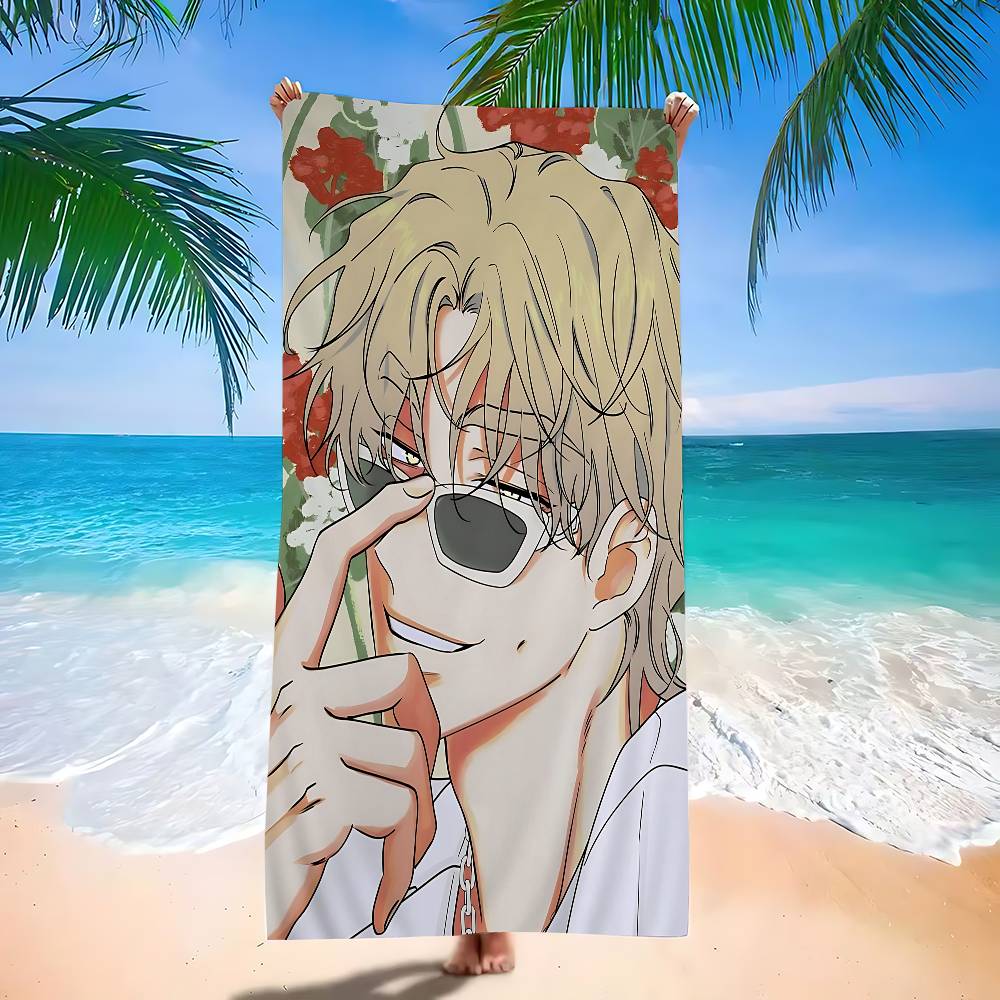 Niedrigwasser in der Dämmerung Anime Anime Strand Schwimmtuch Weiches Saugfähiges Waschlappen Kindergeschenke Für Kinder Reisen Camping Fitnessstudio