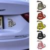 1Pc 3D Snake Badge Decal Dont Tread on Me Metal Car Sticker Gadsden Flag Auto Emblem for Automotive Truck SUV Motorcycle