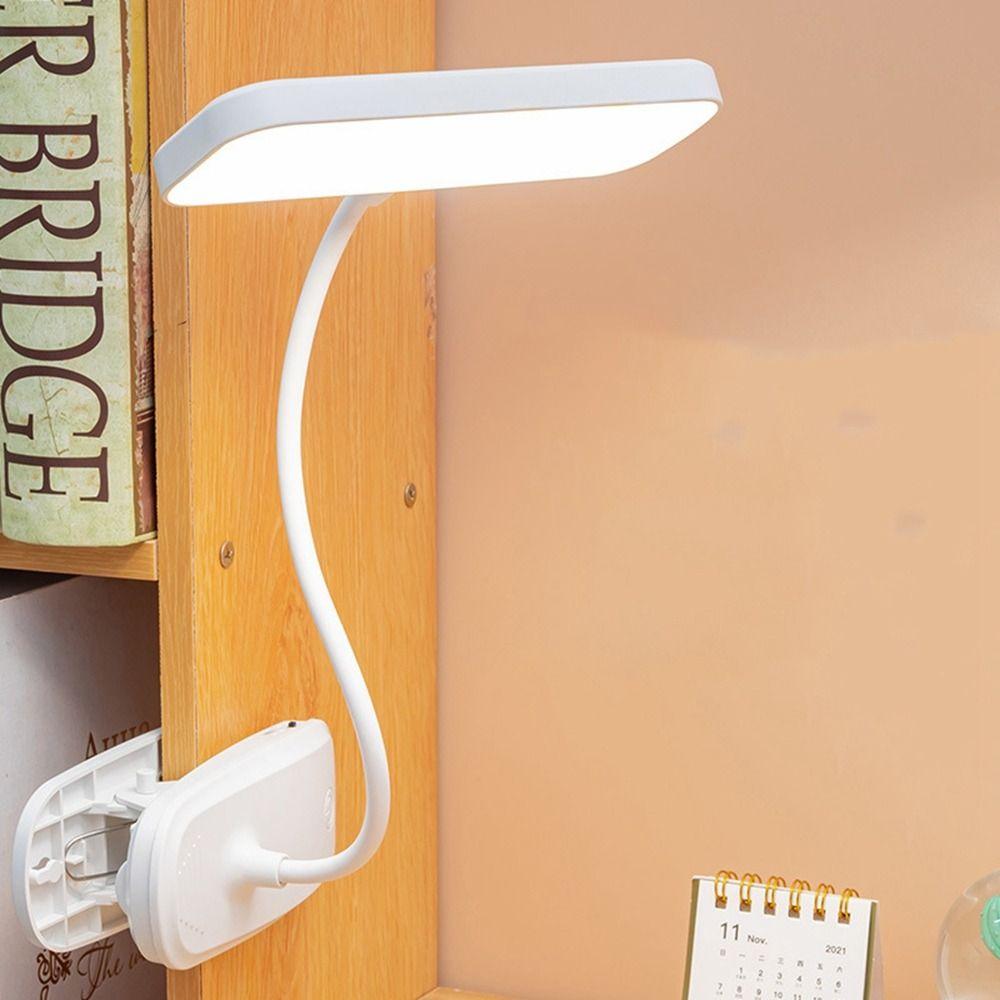 360° Dimming Study Reading For Desk Bedroom With Clip Night Light Table Lamp LED Lamp Reading Light