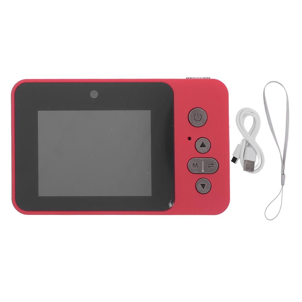 Fotocamera Digitale 48MP 1080P Doppia Lente Anteriore Posteriore Schermo IPS da 2.4 Pollici Stabilizzazione Elettronica dell'Immagine