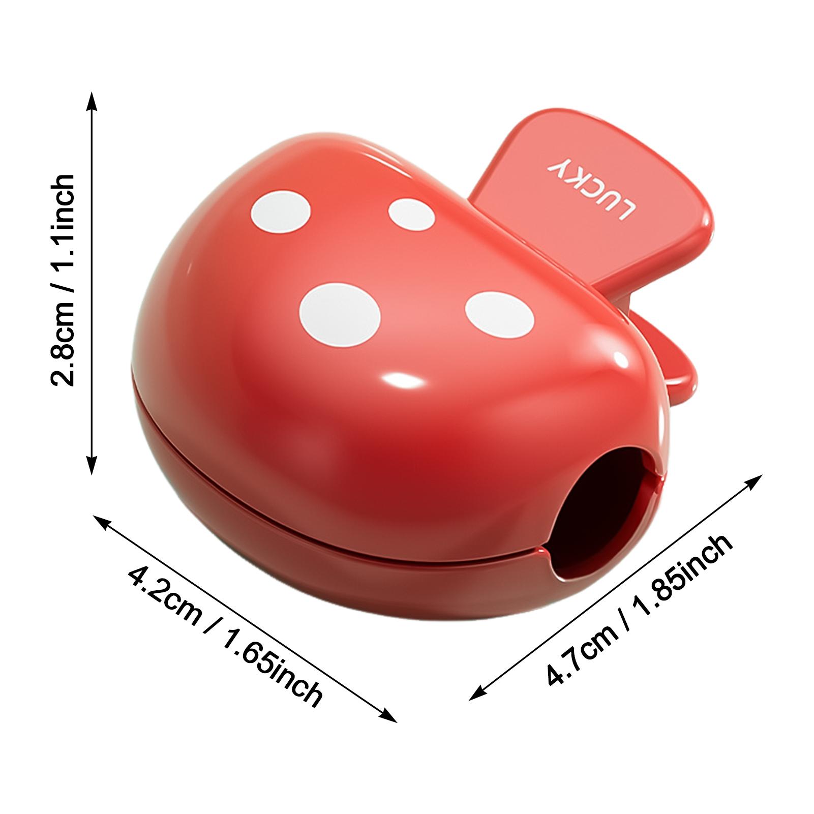 

Cartoon Mushroom Toothbrush Head Cover Toothbrush Protector Cap Brush Protective Case Portable Plastic Clip for Home Travel Use красный