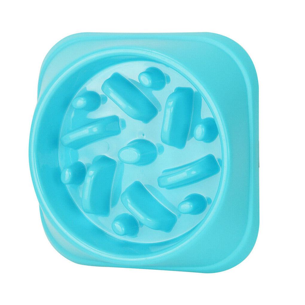 Pet Slow Feeder Anti Choke Anti-slip Slow Eating Feeding Plastic Bowl Dish Pet Supplies
