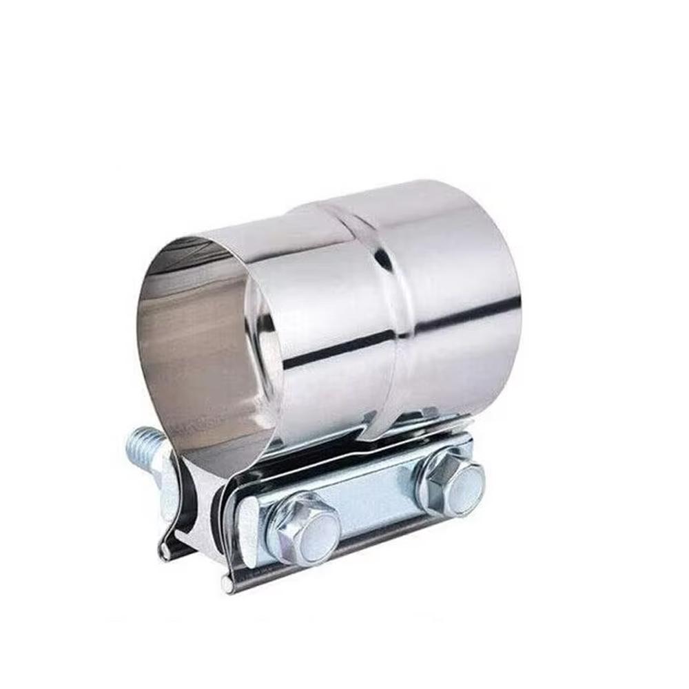 2PCS 3inch" Lap Joint Exhaust Band Clamp Muffler Sleeve Coupler Stainless Steel