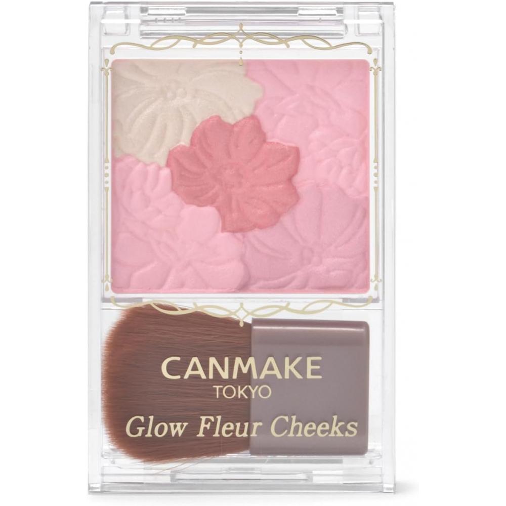 

Canmake Glow Fleur Cheeks 17 Strawberry Milk Fleur Powder Cheek Pink Gloss Прозрачный