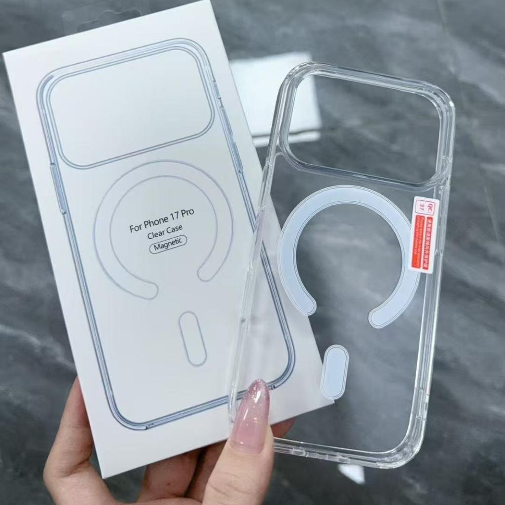 Applicable To Apple 17promax Magnetic Mobile Phone Case Iphone15 Acrylic Transparent Protective Case 16 Magnetic Charging
