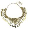 Bohemian Metal Round Sequined Fringed Waist Chain, Feminine Fashion Belly Dance Belt, Clothing Accessories