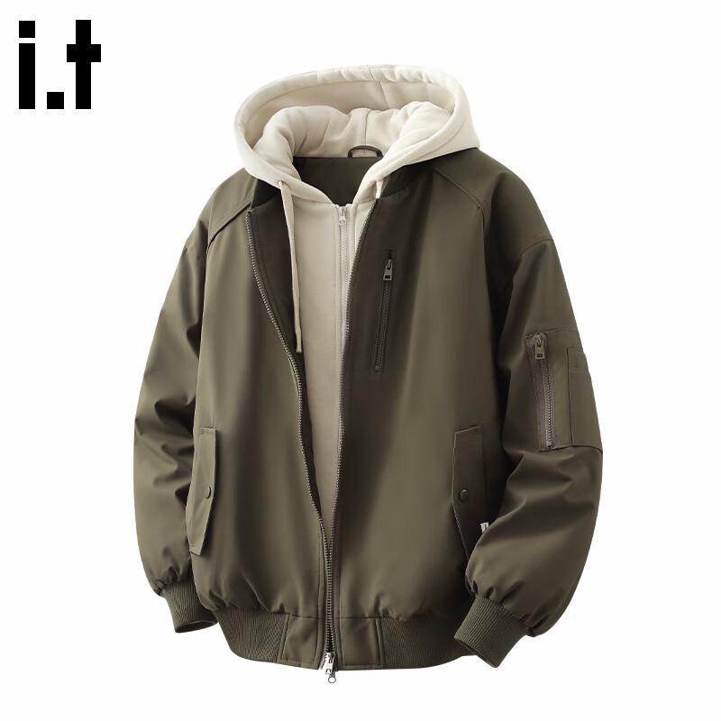 Fingercroxx Men's Casual Hooded Padded Jacket