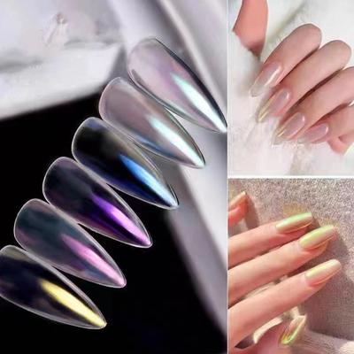 Set Aurora Mermaid Nail Powder Holographic Chameleon Fine DIY Nail Glitter Dust Supplies Pigmen M4U4