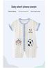 Antibacterial Summer Short-Sleeve Newborn Cotton Bodysuit