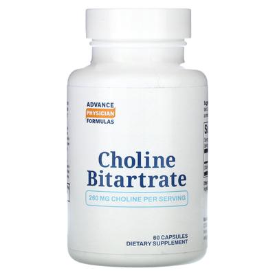 Choline Tartrate, 260Mg, 60 Capsules