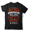 Geboren im April Geburtstag Geschenk T-Shirt Nur die Besten werden im April geboren Geschenk T-Shirt Baumwoll-T-Shirt Hip Hop T-Shirts Harajuku Streetwear