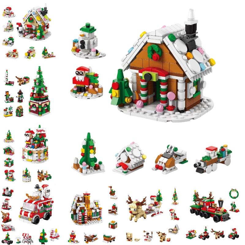 Creative Music Box Compatible With Lego Christmas Desktop Decoration Toy