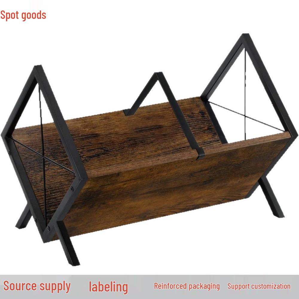 Retro Wooden Vinyl Record Storage & Display Rack